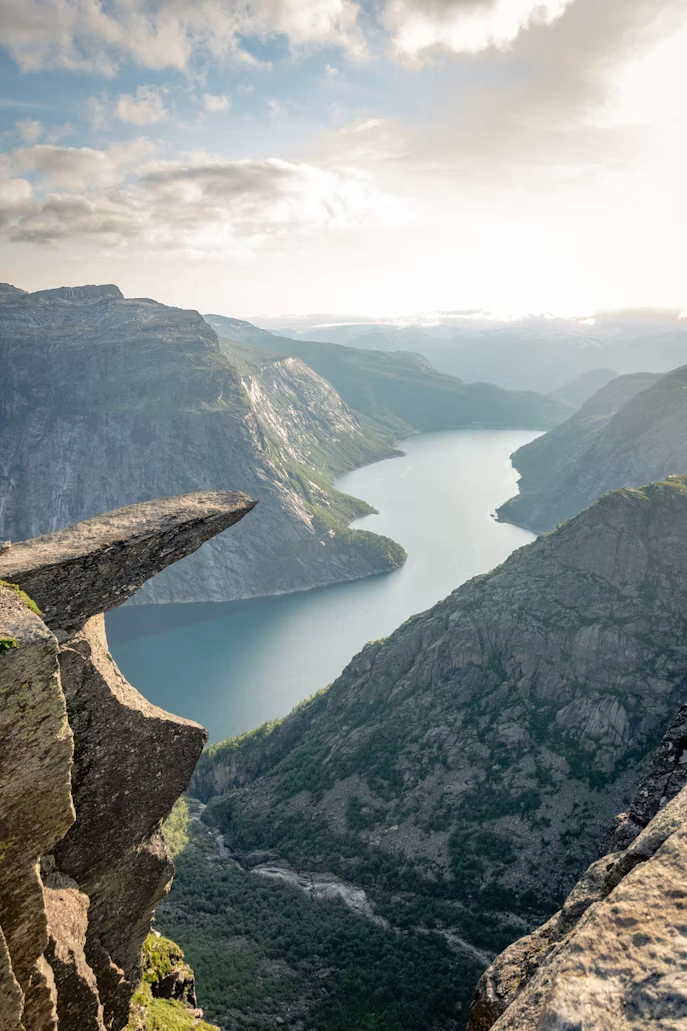 Norway fjord scenery on a western Norway self-drive route