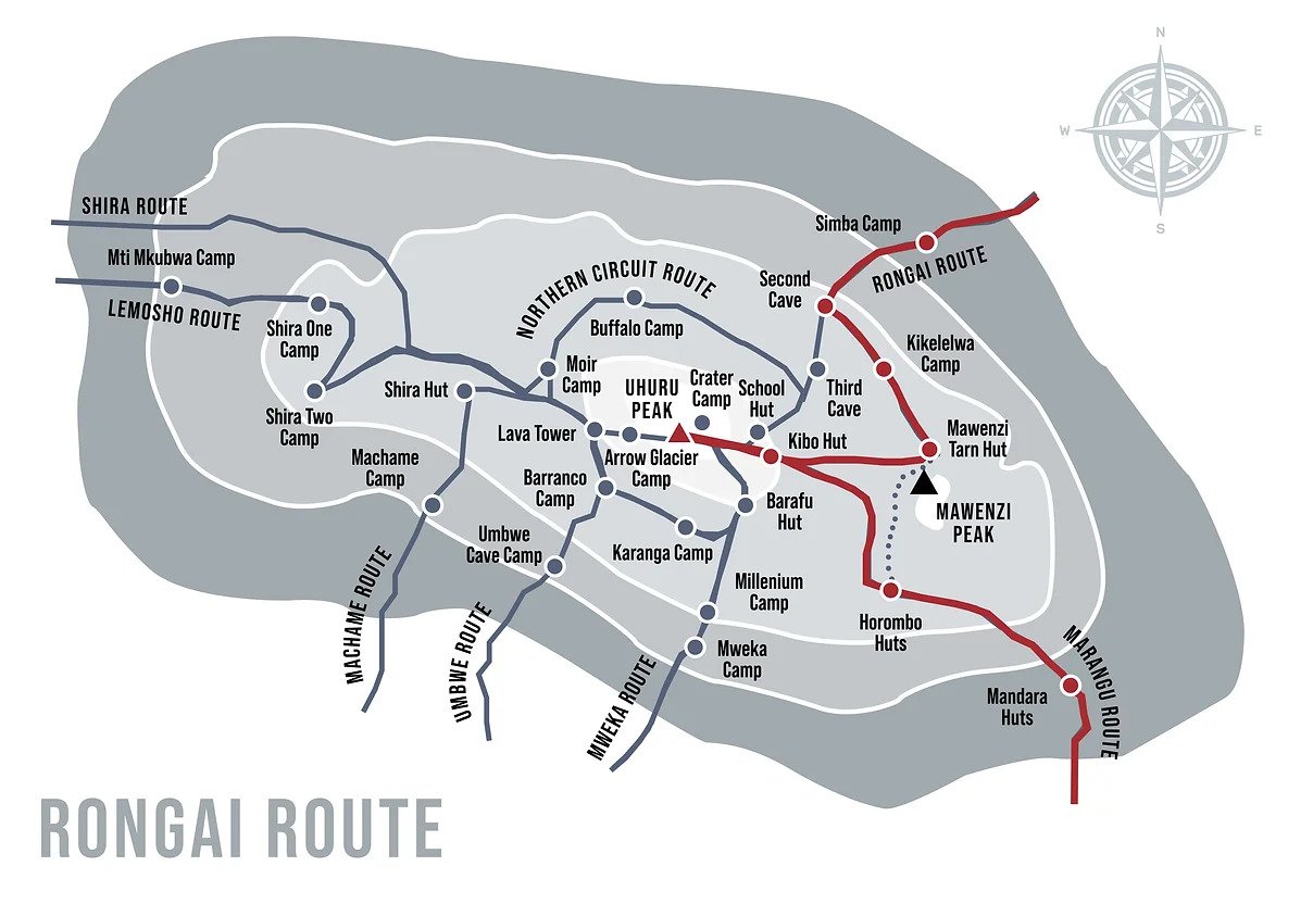 Kilimanjaro Rongai Route — quieter northern approach camping fewer crowds