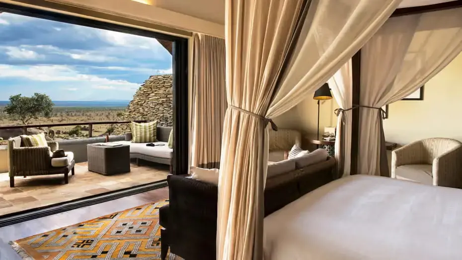 Four Seasons Safari Lodge Serengeti — Central Serengeti pool waterhole luxury
