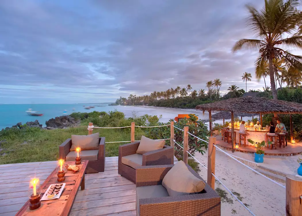 Matemwe Lodge Zanzibar — boutique bungalows northeast coast Mnemba Atoll
