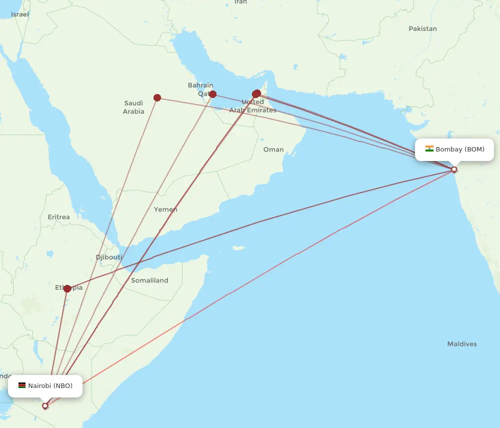 Mumbai to Masai Mara Route With Costs