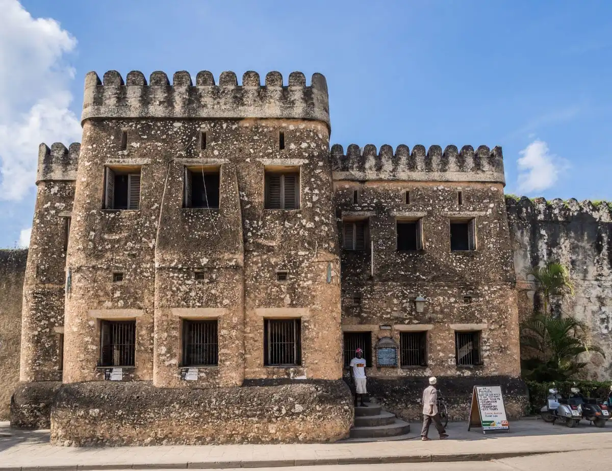 Old Fort Stone Town Zanzibar — historic walls courtyard cultural landmark