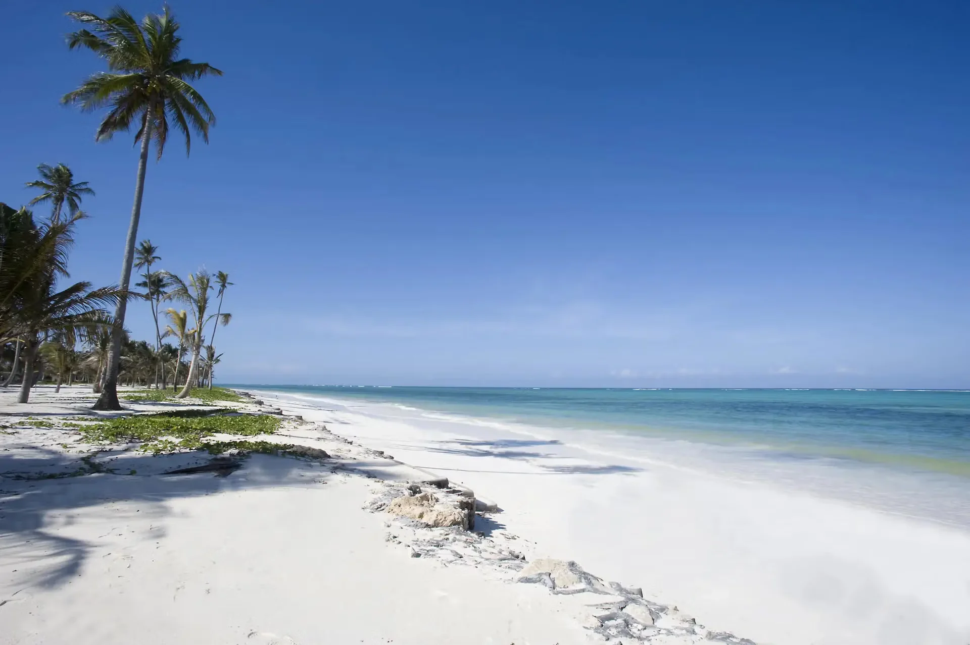 Private white sand beach at Baraza Resort and Spa Zanzibar east coast